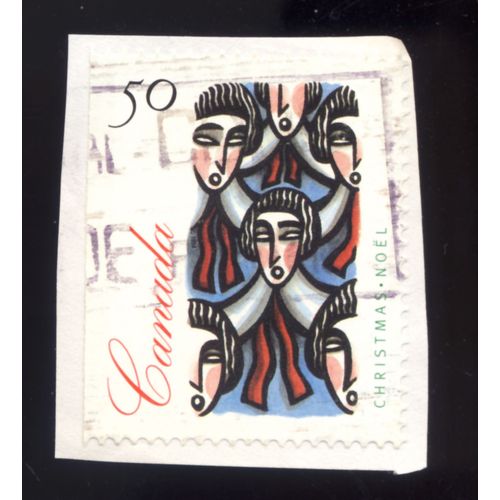 Timbre Canada, Christmas, Noël, Canada 50 Cents Oblitéré