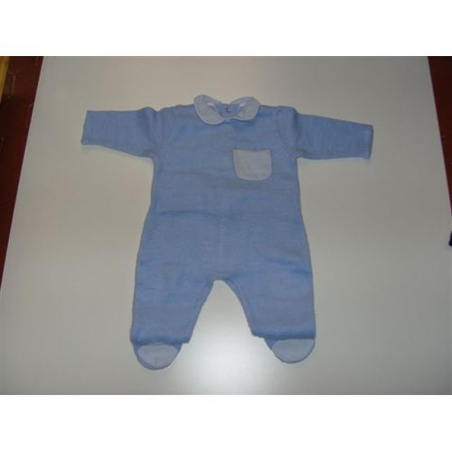 Sur-Pyjama Laine Polaire Bleu Pilou Filou