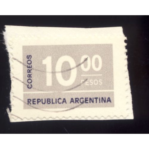 Timbre Argentine, Republica Argentina ,10 Pesos