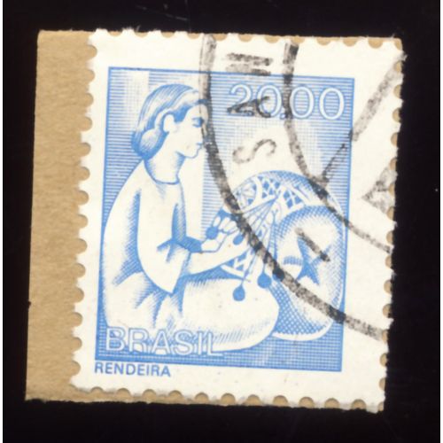 Timbre Brésil, Rendeira, Brasil 20,00 Oblitéré