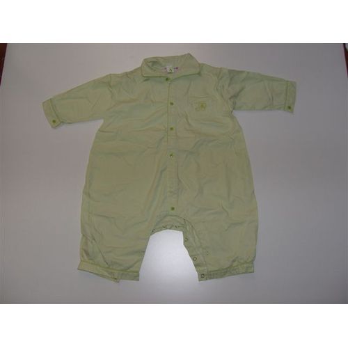 Combinaison Popeline Coton Vert Bonpoint