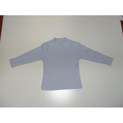 T-Shirt Coton Bleu Clair Lili Gaufrette