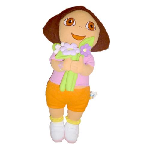 Grande Peluche - Dora L'exploratrice The Explorer Plush Flowers Fleurs 66 Cm