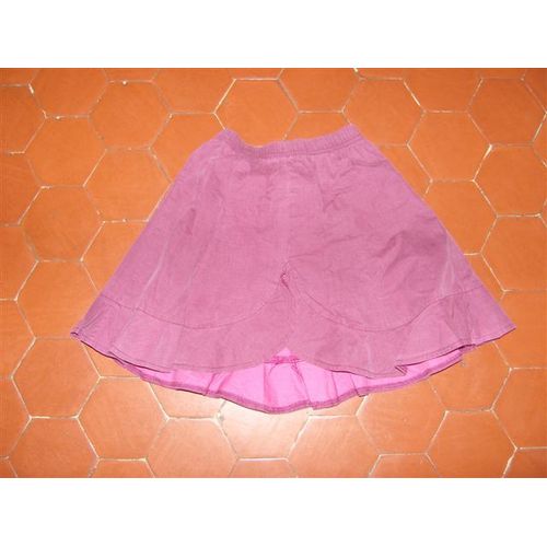 Jupe Toile Coton Rose Foncé La Redoute
