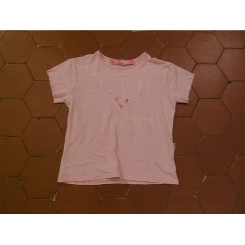 T-Shirt Coton Rose Lili La Tigresse