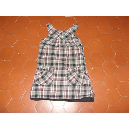 Robe Toile Coton À Carreaux Kiabi