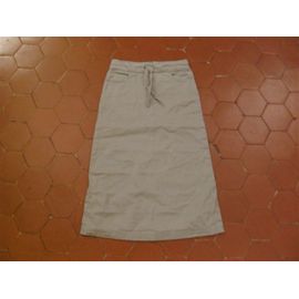 Jupe Gabardine Coton Gris Chipie