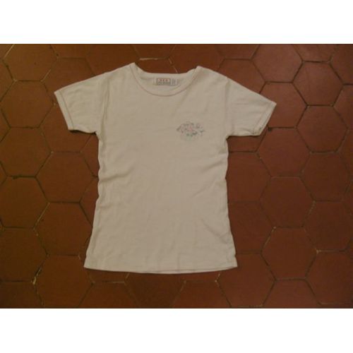 T-Shirt Blanc Petit Bateau