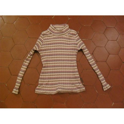 T-Shirt Coton Rayé A Girls
