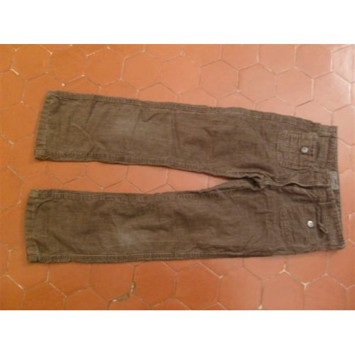 Pantalon Velours Marron Okaïdi
