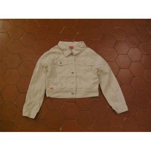 Blouson Gabardine Coton Écru Tex