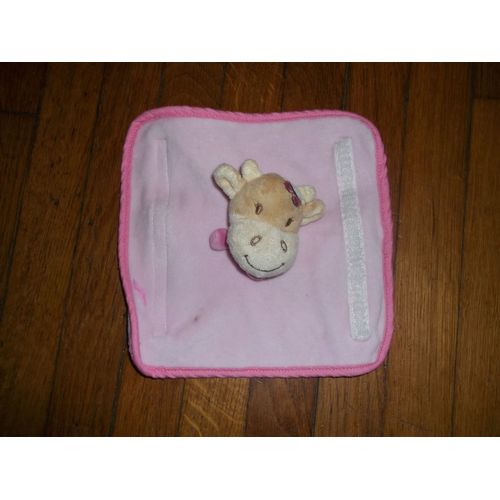 Doudou Protege Ceinture  Bengy Vache Rose