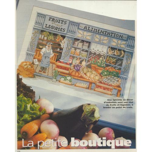 Patron Couture Décoration Broderie Modes Et Travaux N° 1200 : Tableau " La Petite Boutique "