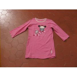 Chemise De Nuit Jersey Coton Rose Pucca