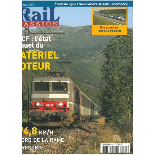Rail Passion  N° 115 : Sncf : L'état Annuel Du Matériel Moteur 2007