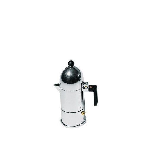 A Di Alessi - A9095/1 B - La Cupola - Cafetière Expresso En Fonte D'aluminium Poignée - Noir