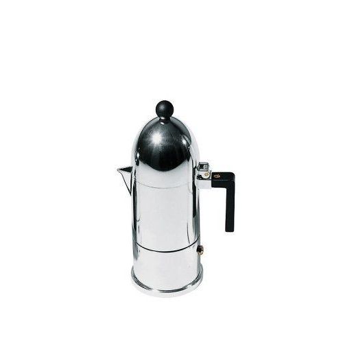 A Di Alessi - A9095/3 B - La Cupola - Cafetière Expresso En Fonte D'aluminium Poignée - Noir