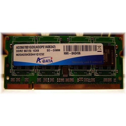 A-Data AD2667001GOS - Mémoire - 1 Go - DDR2 - PC2-5300 - 667 MHz - SO DIMM 200 broches