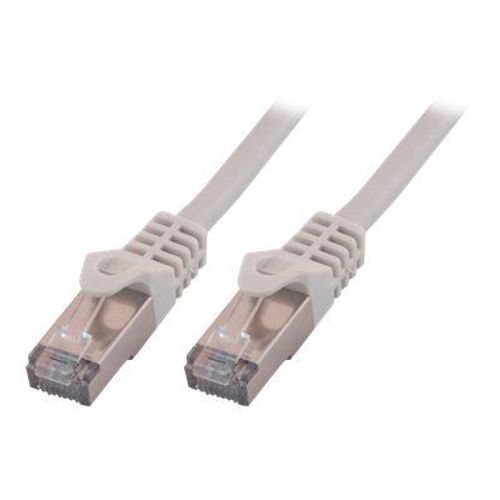 MCL Samar Eco - Cordon de raccordement - RJ-45 (M) pour RJ-45 (M) - 1 m - paire torsadée écrantée (F/UTP) - CAT 6 - sans crochet, bloqué - gris