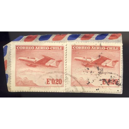 Timbre Chili, Correo Aereo Chile, E° 0,20, Oblitéré