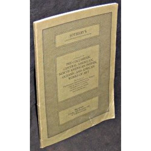 Catalogue Of Pre Columbian, Central American, North American Indian, Oceanic And African Works Of Art. Sale 'rose', London. 30th November, 1982.