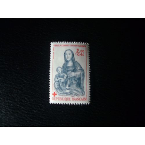 Timbre De France Neuf Croix Rouge, Vierge A L'enfant Genainville