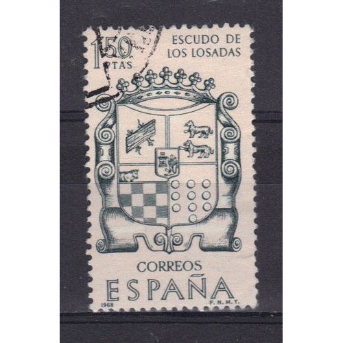 Espagne 1968 : Armes Des Losada - Timbre Oblitéré