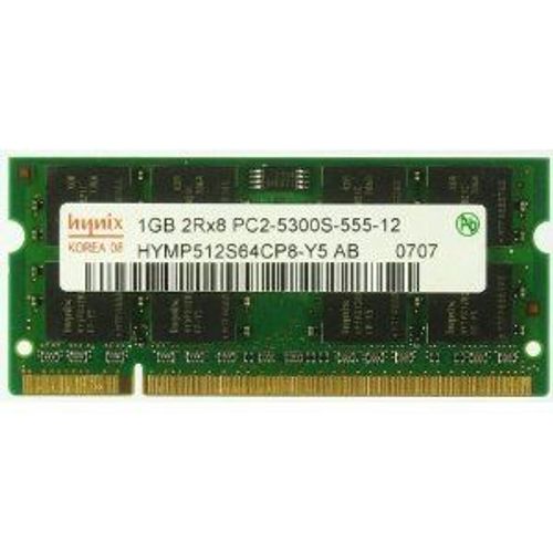 Mémoire Hynix 1 Go DDR2 SO DIMM 200 broches PC2-5300S (HYMP512S64CP8-Y5 AB)