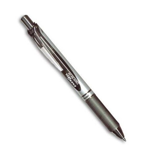 Pentel - Energel - Stylo À Bille Rétractable 0.7mm - Noir - Lot De 12