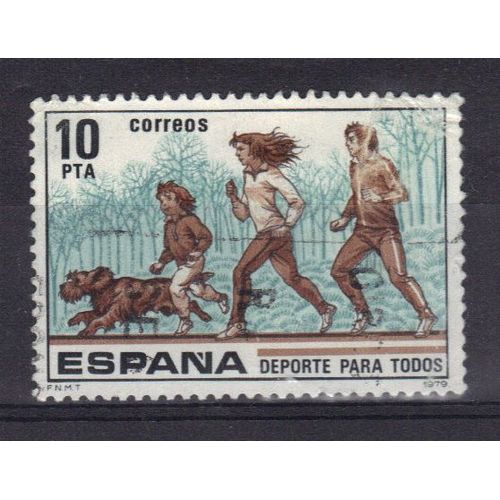 Espagne 1979 : Le Sport Pour Tous - Timbre Oblitéré
