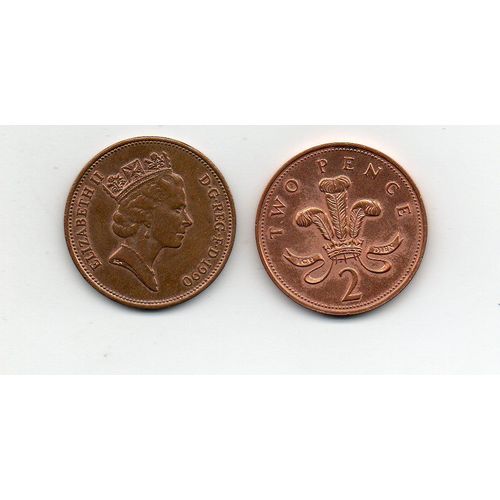 Angleterre 2 Pence 1990
