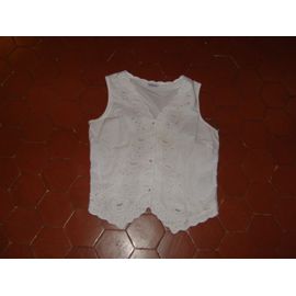Chemisier Toile Coton Blanc Blanche Porte