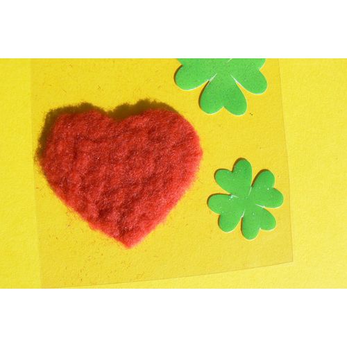 5 Stickers "Porte Bohneur"- Trefle + Coeurs