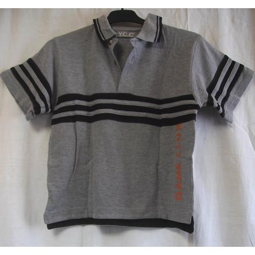 Polo Gris Ycc - 8/10 Ans