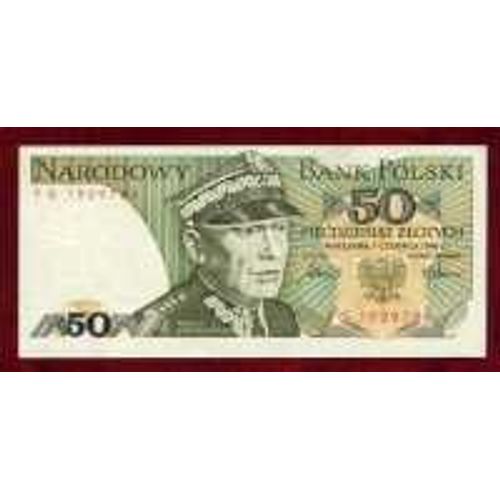 Pologne = Billet De 50 Zloti Daté De 1986, Série N° Fy 2399517
