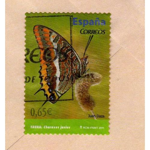 Timbre España Espagne Papillon Charaxes Jasius 2011
