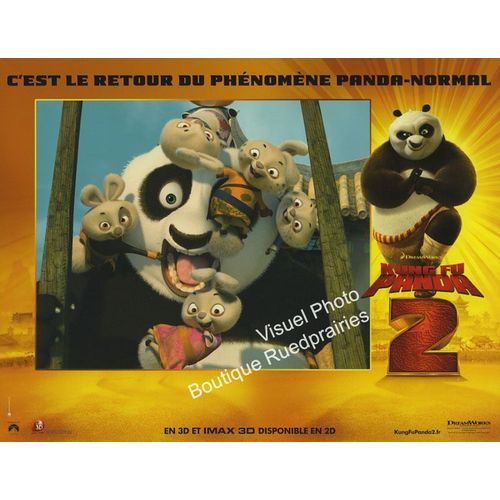 Kung Fu Panda 2/Deux : Jeu De 4 Photos D'exploitation Cinématographique - Format 21x27,5 Cm - De Jennifer Yuh Avec Jack Black, Angelina Jolie, Dustin Hoffman, Lucy Liu, Jackie Chan, James Hong - 2011