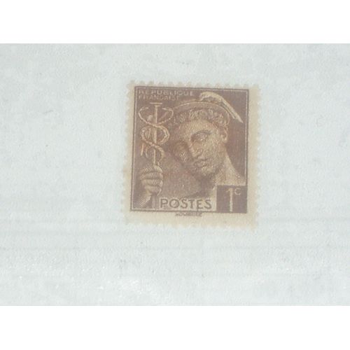 Timbre De 1 Centime, Sculpture, France