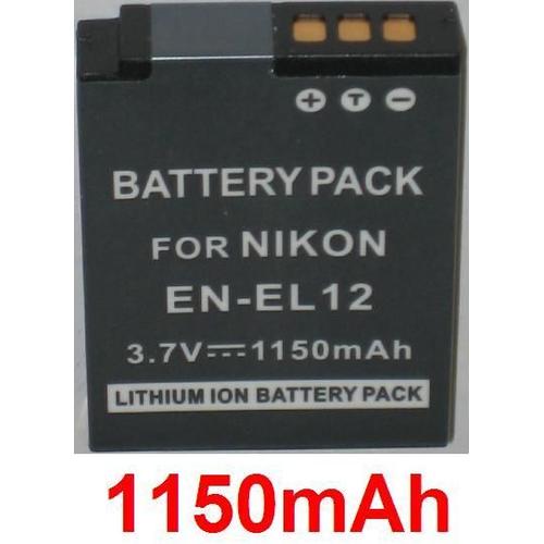 UNIROSS - U0202367 - BATTERIE POUR APPAREIL PHOTO NIKON EN-EL12 - 1050 MAH - 3,7 V