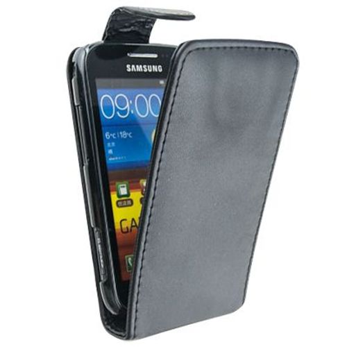 Etui Portefeuille Simili Noir Samsung I8160 "Galaxy Ace 2"