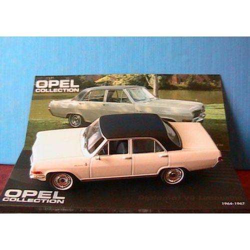 Opel Diplomat V8 Limousine 1964 1967 Ixo 1/43 Altaya Berline White Weiss Bianca-Ixo