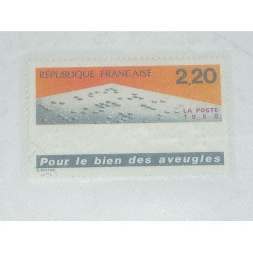 Timbre Oblitéré De 2.20, Pour Le Bien Des Aveugles, 1989,France.