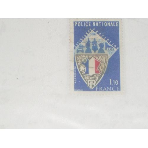 Timbre De 1.10, Police Nationale, France.
