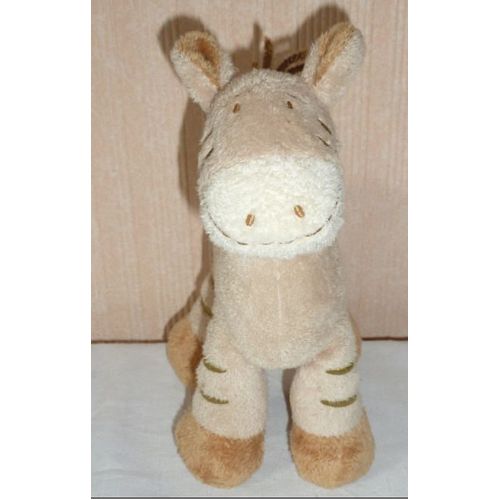 Peluche Doudou Poney Âne Zèbre Girafe Orchestra
