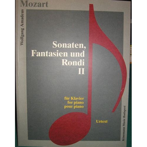 Sonates, Fantaisies Et Rondos De Mozart Pour Piano Volume 2 - Partition Piano