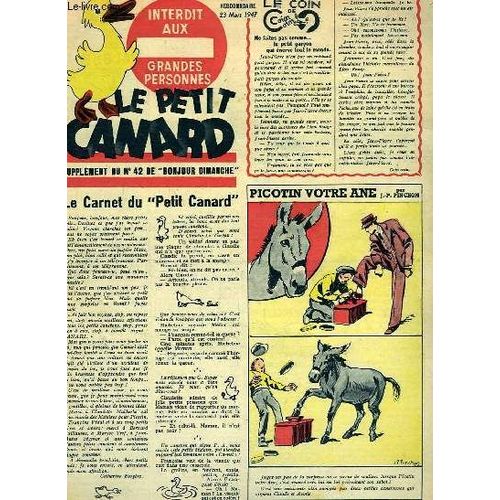 Le Petit Canard, Supplément Du N°42 De Bonjour Dimanche : Descartes - Frimousset Détective  Vers L'afrique , Par J.-P. Pinchon ...
