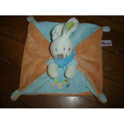 Doudou Plat Lapin Pommette