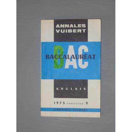 Annales Vuibert Bac Anglais 1973