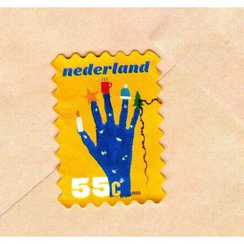 Timbre Nederland Pays-Bas Fêtes De Fin D'année 1999