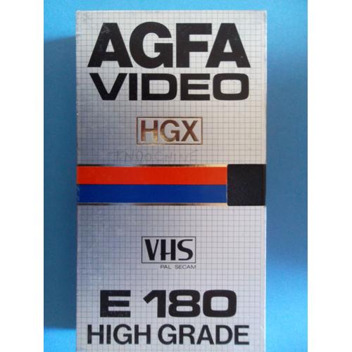 RARE vintage AGFA HGX e-180 vhs video cassetta NUOVO & OVP 